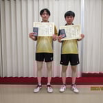 男子ダブルス3位　木村仁基・内山卓哉(大阪公立大学)