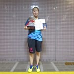 女子シングルス優勝　佐原 のどか（北九州市立大学）