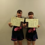 女子ダブルス3位：真門・児玉（高知工科大学）