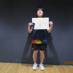 男子シングルス第三位　内田 秀人（長崎大学）