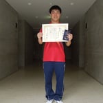 男子シングルス3位　多田選手（京都大学）