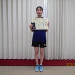 女子シングルス3位　相場菜月(大阪教育大学)