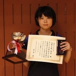 女子シングルス優勝：大場選手（新潟大学）