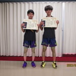 男子ダブルス3位　栗山遼也・松井智毅(京都大学)