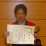 女子シングルス優勝　高橋選手（新潟大学）