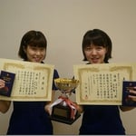 女子ダブルス優勝 高原舞・澤本組（高知工科大学）