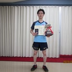 男子シングルス優勝　岡野鉄平(高知工科大学)