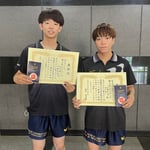 男子ダブルス3位　松田・伊藤（高知工科大学）