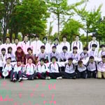 当時の北大卓球部のメンバー