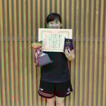 女子シングルス優勝：永目（新潟大学）