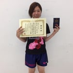 女子シングルス3位　江口選手（高知工科大学）
