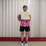 女子シングルス準優勝　本村凜子(福岡教育大学)