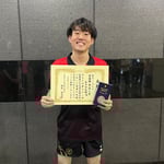 男子シングルス準優勝　春日山（新潟大学）