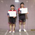 男子ダブルス3位　吉田 彪馬・春日山 達哉（新潟大学）