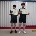 男子ダブルス準優勝　伊藤虎太郎・加藤悠真(高知工科大学)