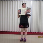 女子シングルス優勝　郡山七海(新潟大学)