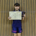 女子シングルス3位：福島彩（高知工科大学）