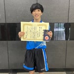 男子シングルス3位　片山（東京大学）