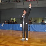 久保田大会委員長（広島大学）による開会宣言