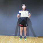 男子シングルス準優勝　大久保 樹（新潟大学）