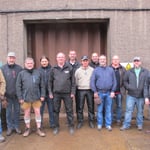 Sandy with his new bavarian friends