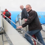 This time with KLM over Amsterdam to Inverness...