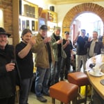 before start at Maennerladen in Landshut