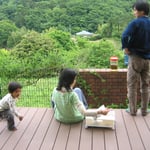 ウッドデッキから見る風景