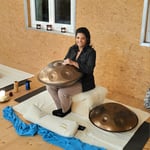 Sandra Kilchenmann an der Handpan