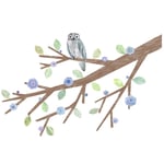 Blue blossoms branch