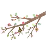 Pink blossoms branch