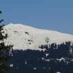 Blick zum Skigebiet Roßkopf