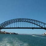 Harbour Bridge from Darling Harbour, Sydney NSW