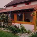 Véranda bois lasuré