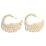 White Bone Swan Tribal Earrings OGE-002
