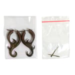 Wood Jasmine Curls Tribal Earrings OGE-011