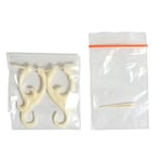 White Jasmine Curls Tribal Earrings OGE-012