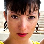 Black Whale Tail Spiral Flower Tribal Earrings OGE-004