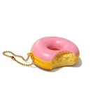 Cafe de N Bitten Donut Super Squishy (Strawberry)
