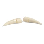 White Bone Talon Buffalo Tribal Earrings OGE-008