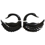 Black Horn Swan Tribal Earrings OGE-003