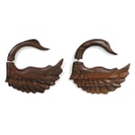 Wooden Swan Tribal Earrings OGE-001