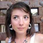 White Bone Swan Tribal Earrings OGE-002