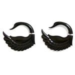 Black Horn Swan Tribal Earrings OGE-003