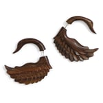 Wooden Swan Tribal Earrings OGE-001