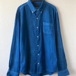 ＃００９：綿ストライプ長袖シャツ／メンズ