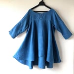 ＃０２７：麻フレアチュニック＿２８４g