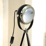 Onkel Edison Stehlampe Retro Headlight schwarz