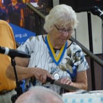 Birthday cake cutting by the Mayoress of Bournemouth.