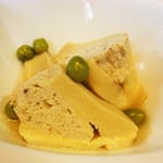 高野豆腐の博多煮 エネルギー；75㌔㌍　　タンパク質；9.7㌘　　塩分；0.6㌘